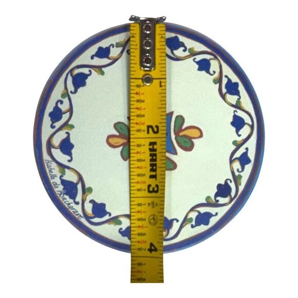 Set Of 10 Isabelle De Borchgrave 4" Decorative Coasters Floral Pattern Spanish - Picture 5 of 5